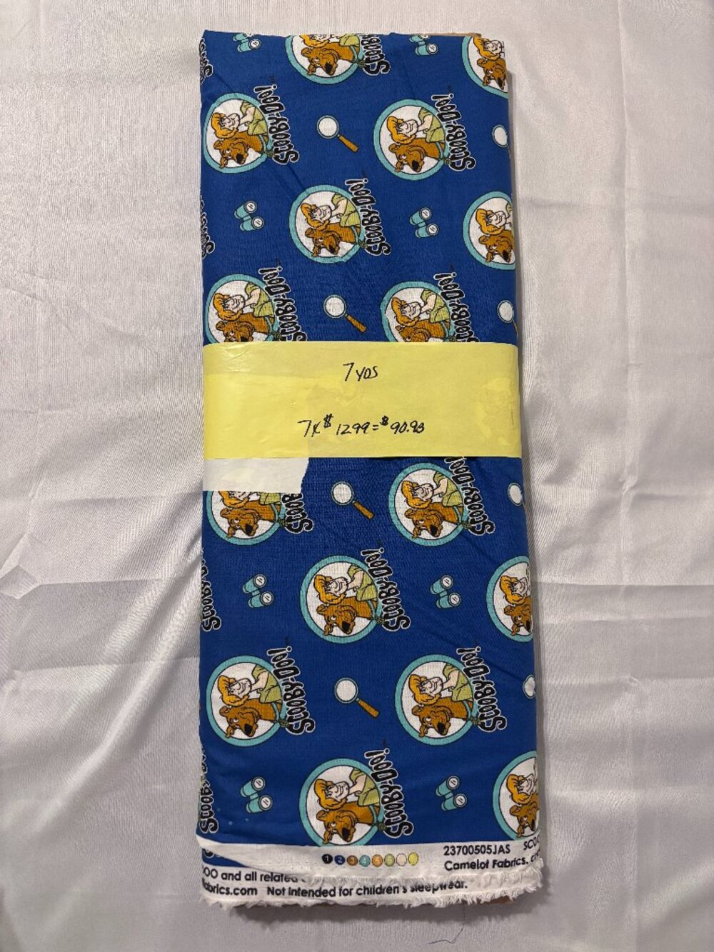 Scooby-Doo Investigators Cotton Fabric 7 Yards Blue